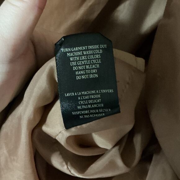 BLANKNYC Tan Oversized Quilted Longline Puffer Coat Snap Front Pockets XS - Picture 5 of 11